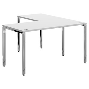 Письменный угловой  стол для персонала левый XTEN GLOSS  Белый  XGCT 1415.1 (L) (1400х1500х750) в Биробиджане