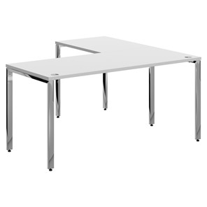 Письменный угловой  стол для персонала левый XTEN GLOSS  Белый XGCT 1615.1 (L) (1600х1500х750) в Биробиджане