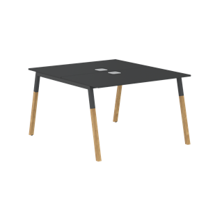 Переговорный стол FORTA Черный Графит-Черный Графит-Бук  FWST 1113 (1180x1346x733) в Биробиджане