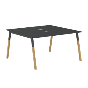 Переговорный стол FORTA Черный Графит-Черный Графит-Бук  FWST 1313 (1380x1346x733) в Биробиджане