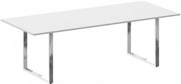 Конференц-стол переговорный Metal system direct БО.ПРГ-240 Белый в Биробиджане
