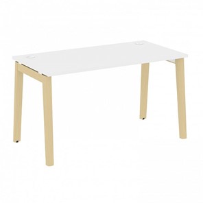 Стол для офиса Onix Wood OW.SP-3.8, Белый Бриллиант/Дуб светлый в Биробиджане