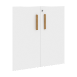 Низкие двери для шкафов с замком FORTA Белый FLD 40-2(Z) (794х18х766) в Биробиджане