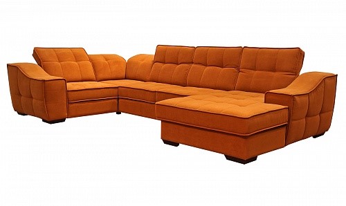 Угловой диван N-11-M (П1+ПС+УС+Д2+Д5+П1) в Биробиджане - изображение