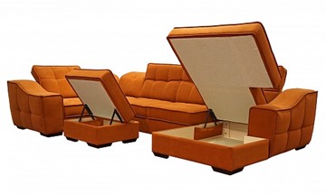 Угловой диван N-11-M (П1+ПС+УС+Д2+Д5+П1) в Биробиджане - предосмотр 2