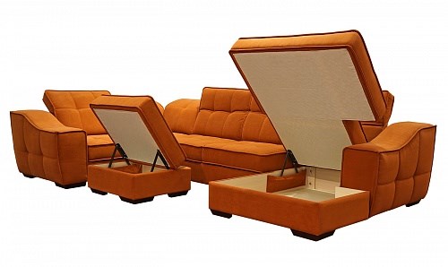 Угловой диван N-11-M (П1+ПС+УС+Д2+Д5+П1) в Биробиджане - изображение 2