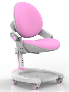 Растущее кресло Mealux ZMAX-15 Plus, Y-710 PN, белый металл, обивка розовая однотонная в Биробиджане