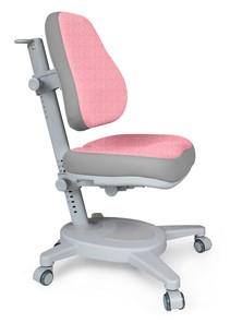 Кресло Mealux Onyx (Y-110) G + DPG  - серое + чехол розовый с серыми вставками в Биробиджане
