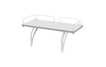 Растущий стол 1/75-40 (СУТ.25) + Polka_z 1/600 (2шт) белый/белый/Серый в Биробиджане - предосмотр 1