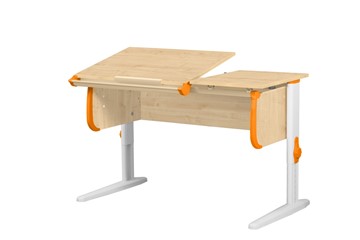 Растущий стол 1/75-40 (СУТ.25) Бежевый/Белый/Оранжевый в Биробиджане