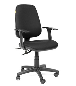 Кресло CHAIRMAN 661 Ткань стандарт 15-21 черная в Биробиджане - предосмотр
