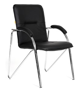 Офисное кресло CHAIRMAN 850 Экокожа Terra 118 черная в Биробиджане - предосмотр