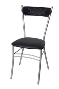 Кухонный стул Бистро Софт СРП-080С Эмаль, с мягкой спинкой Экотекс черный в Биробиджане